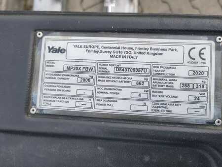 Elektromos emelőkocsik 2020  Yale MP20X (6)