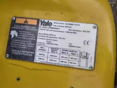 Gas gaffeltruck 2019  Yale GLP25MX (4)
