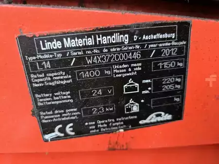 Hochhubwagen  Linde L14 i (6)