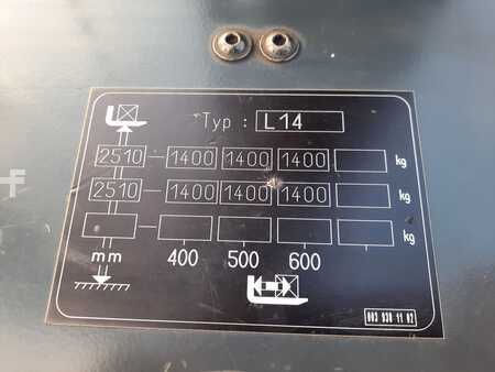 Ruční vysokozdvižný vozík 2013  Linde L14 nur 402 Std Batterie 01/22 (12)