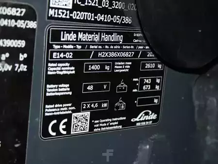 Elektrisk- 3 hjul 2020  Linde E 14-02  386 (5)