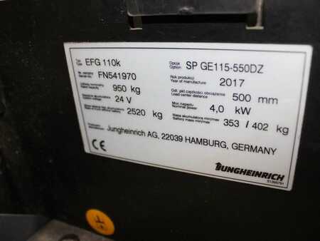 Elektromos 3 kerekű 2017  Jungheinrich EFG 110k SP GE115-550DZ (6)
