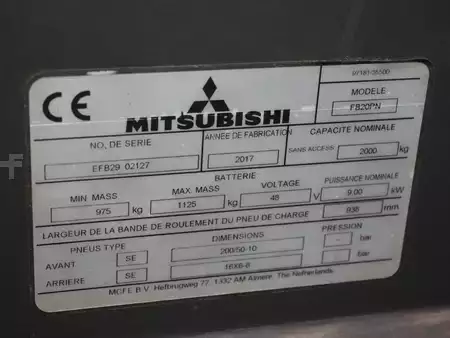 Carrelli elettrici 3 ruote 2017  Mitsubishi FB 20 PN (5)