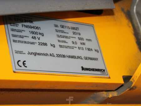 Elektromos 4 kerekű 2019  Jungheinrich EFG 316k   GE 115-330 ZT (5)