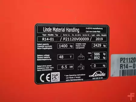 Schubmaststapler 2019  Linde R 14-01  1120 (5)