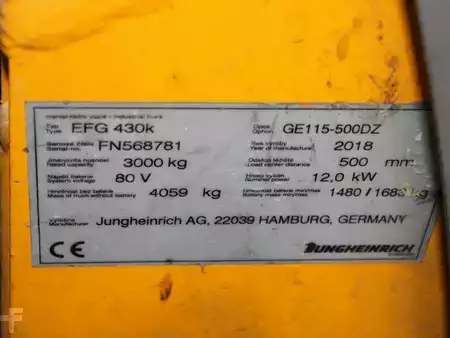 El truck - 4 hjulet 2018  Jungheinrich EFG 430k GE115-500DZ (5)