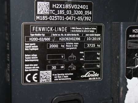 Chariots élévateurs diesel 2019  Linde H 20 D-02/600 392 (5)