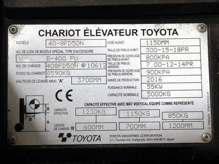 Carretilla elevadora diésel 2016  Toyota 40-8 FD 50 N (5)