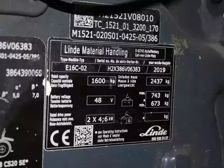 Elektro 3 Rad 2019  Linde E 16 C-02  386 (5)