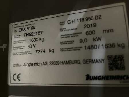 Vertikální vychystávací vozík 2019  Jungheinrich EKX 516k  G+I 118-950DZ (7)