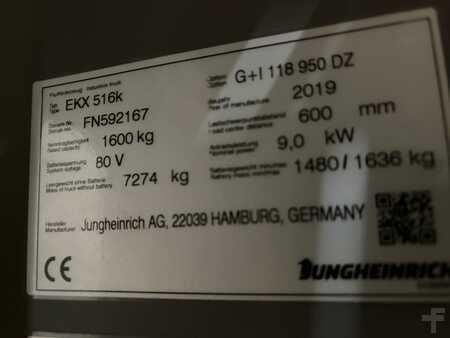 Vertikální vychystávací vozík 2019  Jungheinrich EKX 516k  G+I 118-950DZ (6)