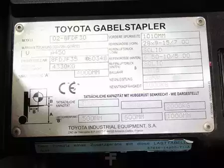 Chariots élévateurs diesel 2015  Toyota 02-8 FDF 30 (5)