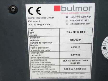 Boční vysokozdvižný vozík 2018  Bulmor DQn 50/16/81 T (5) 