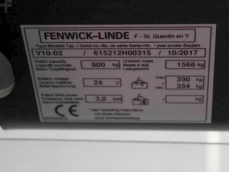 Vertical order pickers 2017  Linde V 10-02  5212 (4)