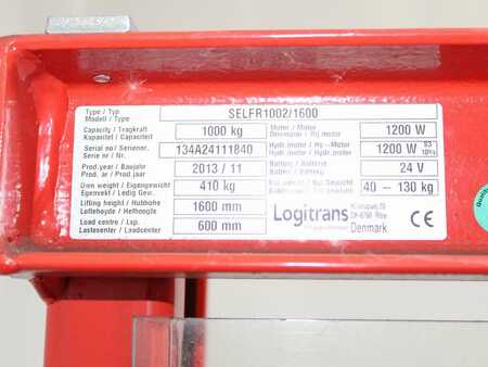 Ruční vysokozdvižný vozík 2013  Logitrans SELFR 1002/1600 (4)