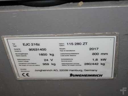 Apilador eléctrico 2017  Jungheinrich EJC 216z  115-280ZT (4)