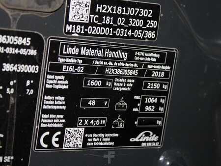 Elektrisk- 3 hjul 2018  Linde E 16 L-02  386 (5)