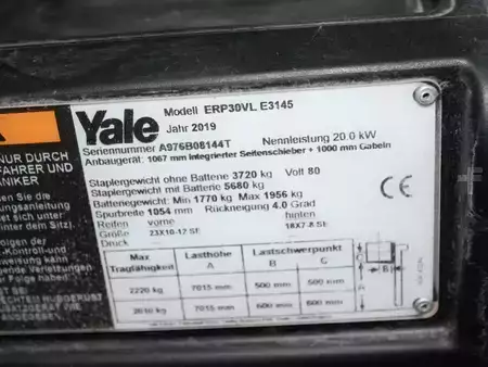El truck - 4 hjulet 2019  Yale ERP 30 VL  E3145 (6)