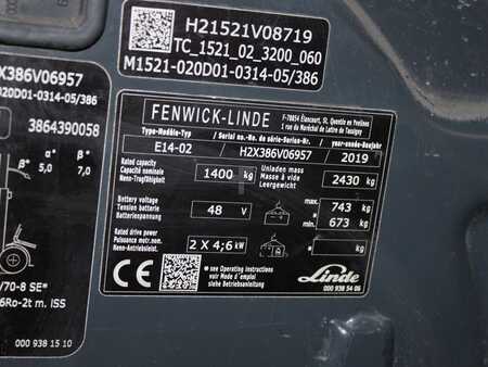 Elektro tříkolové VZV 2019  Linde E 14-02  386 (5)