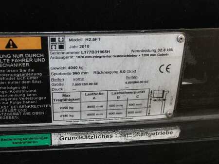 Chariot élévateur gaz 2010  Hyster H 2.50 FT  LPG (5)