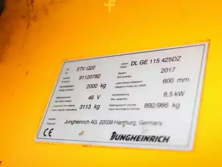 4 vejs reachtruck 2017  Jungheinrich ETV-Q 20 DL SP GE115-425DZ (5)
