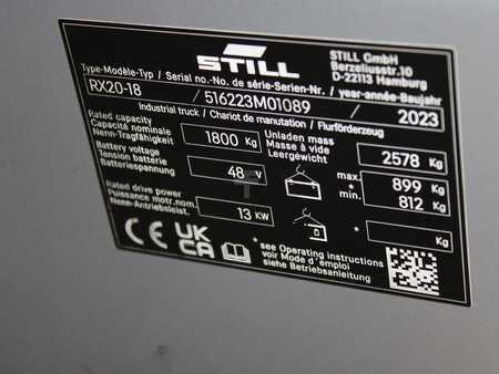 Elektro tříkolové VZV 2023  Still RX 20-18  6223 (5)