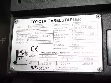 Wózki widłowe diesel 2019  Toyota 40-8 FD 50 N (5)