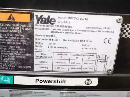 Chariots élévateurs diesel 2018  Yale GP 70 VX  V2740 (5)
