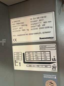 Vertical order pickers 2017  Jungheinrich EKX 516 G+I 120-1150DZ (5)