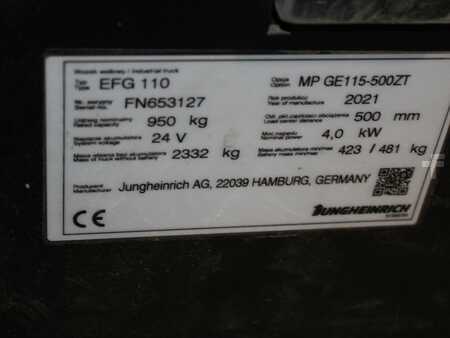 3-wiel elektrische heftrucks 2021  Jungheinrich EFG 110 MP GE115-500ZT (6)