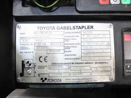 Carrelli elevatori GPL 2022  Toyota 02-8 FGF 25 (5)