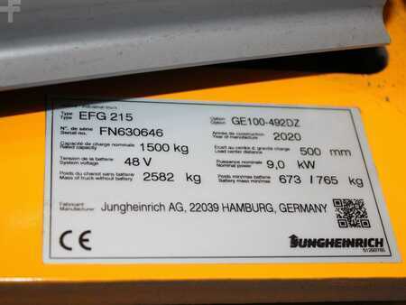 Eléctrico - 3 rodas 2020  Jungheinrich EFG 215  GE100-492DZ (5)