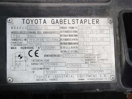 Dieselstapler 2007  Toyota 02-7 FDF 30 (5)