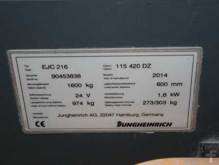 Apilador eléctrico 2014  Jungheinrich EJC 216  115-420DZ (4)