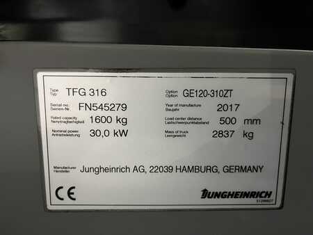 Gázüzemű targoncák 2017  Jungheinrich TFG 316 (7)