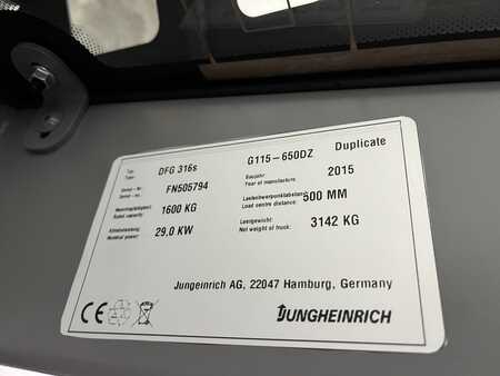 Dieselový VZV 2015  Jungheinrich DFG 316s - TRIPLEX 6,5 m (8) 