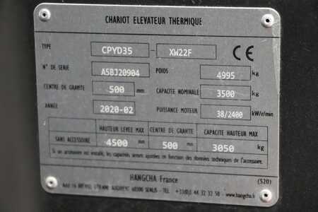 Wózki gazowe 2020  HC (Hangcha) CPYD35 – XW 22 F (5)
