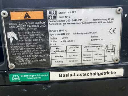 Empilhador a gás 2016  Hyster H 1.6 FT (6)