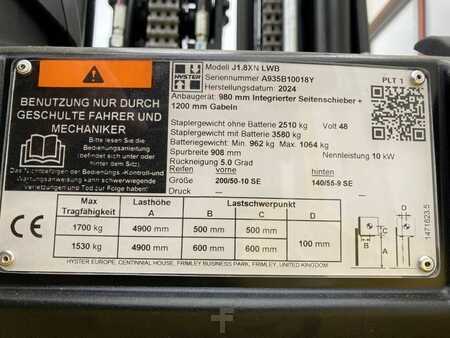 Carrelli elettrici 4 ruote 2024  Hyster J 1.8 XN LWB (8)