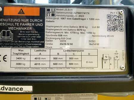 Electric - 4 wheels 2023  Hyster J 3.5 XN (9)