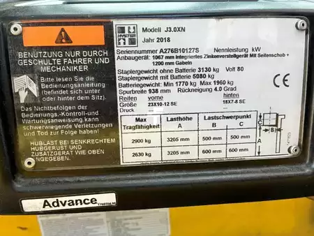 Elektromos 4 kerekű 2018  Hyster J 3.0 XN (8)