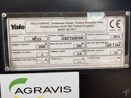 Horizontální vychystávací vozík 2014  Yale MO 25 (6)