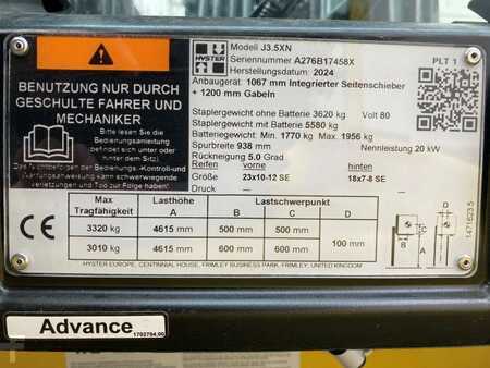 Electric - 4 wheels 2024  Hyster J 3.5 XN (9)