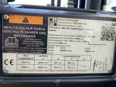 Elektromos 4 kerekű 2021  Hyster J 2.0 XN LWB (8)
