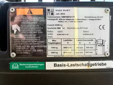 Gas gaffeltruck 2016  Hyster H 1.6 FT (6)
