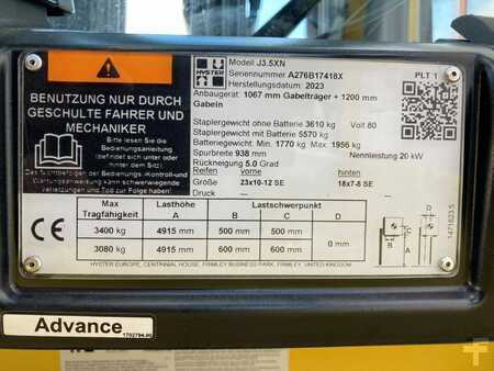Electric - 4 wheels 2023  Hyster J 3.5 XN (9)