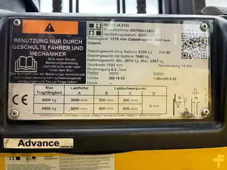 Elektro 4 Rad 2020  Hyster J 4.5 XN (8)