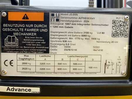 Elektro 4 Rad 2024  Hyster J 3.0 XN (9)