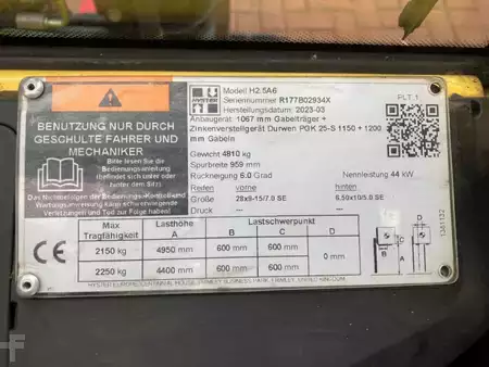 Diesel Forklifts 2023  Hyster H 2.5A6 (7)