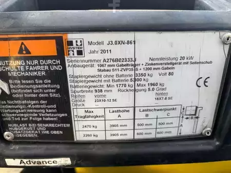 El truck - 4 hjulet 2011  Hyster J 3.0 XN (8)